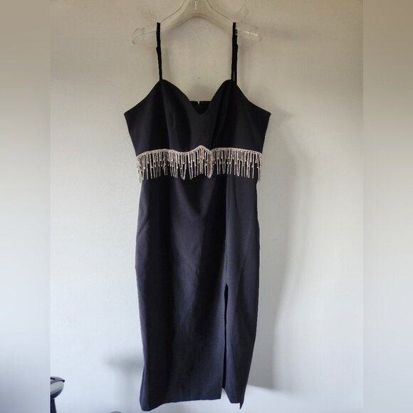 ELOQUII | Collectors Edition Dress Embellished Rhinestones Black Sz 20 - Picture 3 of 7
